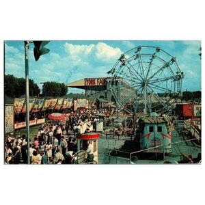 Midway York Interstate Fair Pennsylvania Postcard